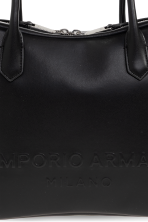 Emporio Armani Skórzana torba do ręki