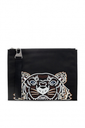 Logo-embroidered clutch od Kenzo