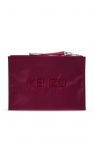 Kenzo BURGUNDY Clutch with logo