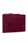 Kenzo BURGUNDY Clutch with logo