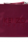 Kenzo BURGUNDY Clutch with logo