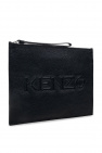 Kenzo Leather clutch with logo