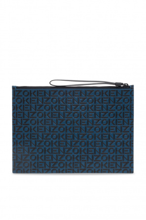 Kenzo Logo-Print Canvas Clutch Bag - Neutrals for Men