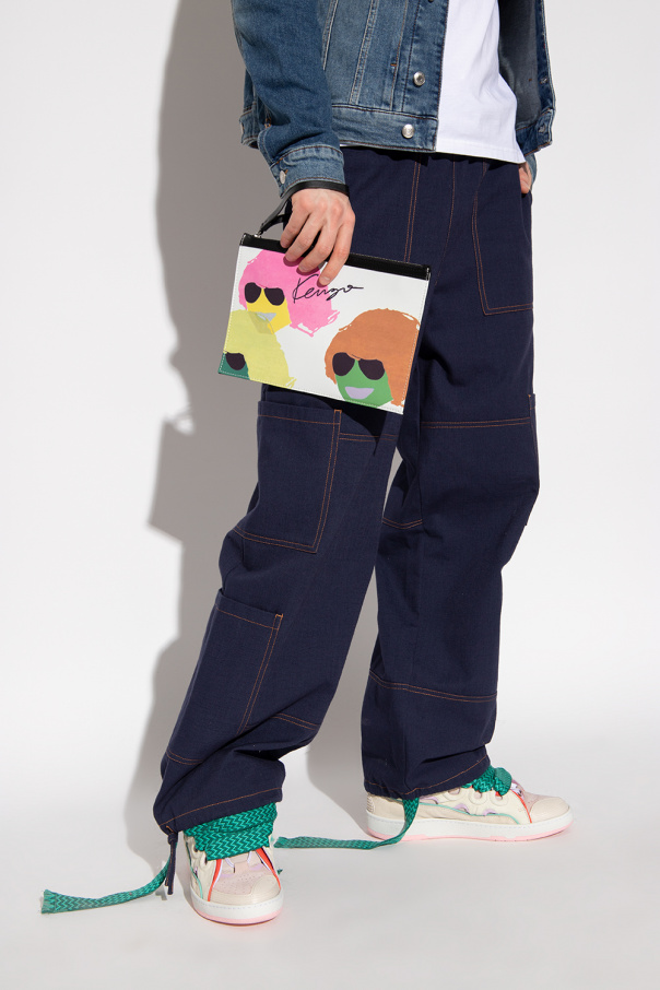 Kenzo Pouch with ‘KENZO Tribute’ print