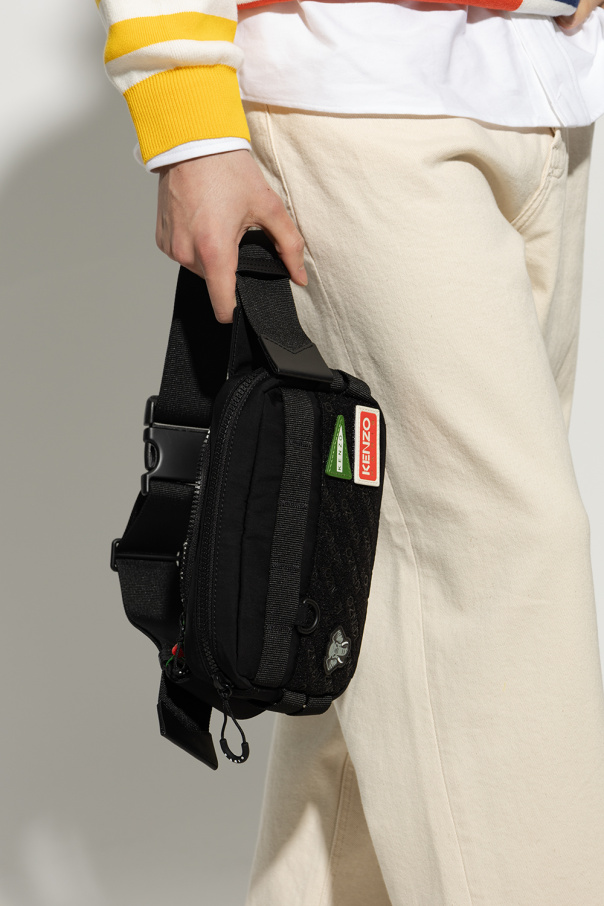 Kenzo Emporio Armani logo-patch messenger bag