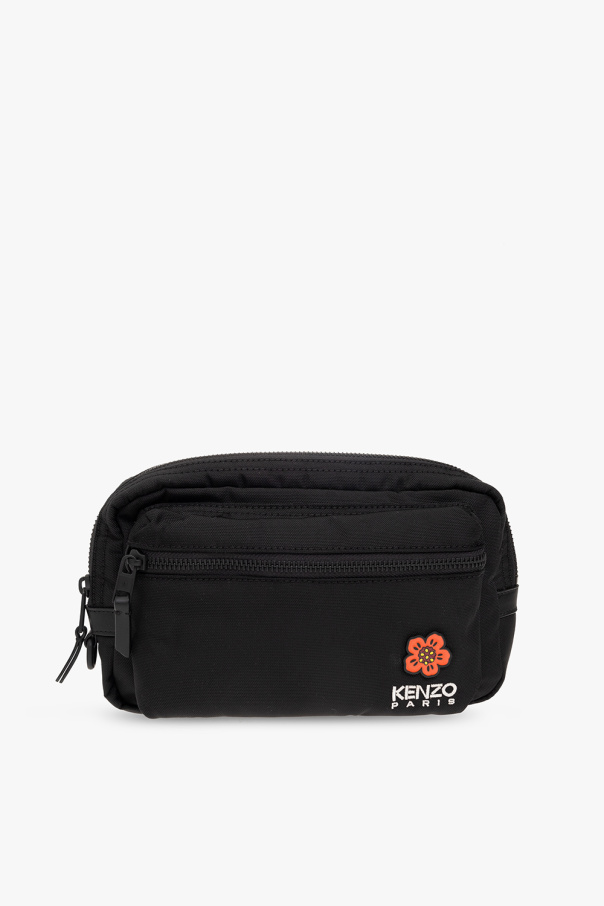 Kenzo PRADA Logo Nylon Leather Back Pack Ruck Sack Bag Nero Black