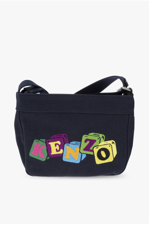 Kenzo Navy Small Leather Shoulder Bag
