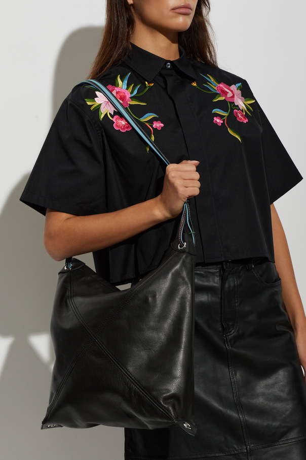 Kenzo Bolso de cuero con logo