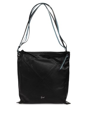 Bolso de cuero con logo