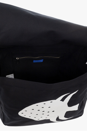 AMI Alexandre Mattiussi Green & Black Ami de Cœur Sweater Printed shopper bag