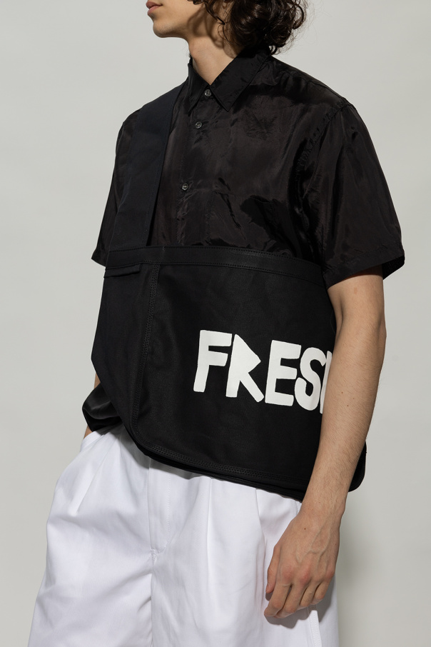 Comme des Garçons Shirt V-Neck Printed shopper bag