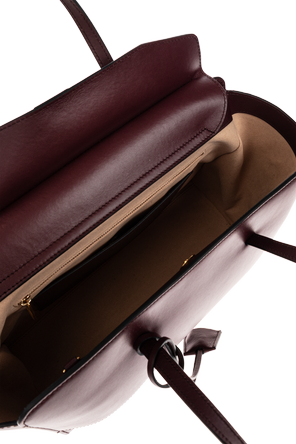 HIDESINS ‘Flap Large’ Burgundy Leather Shopper Bag by HIDESINS