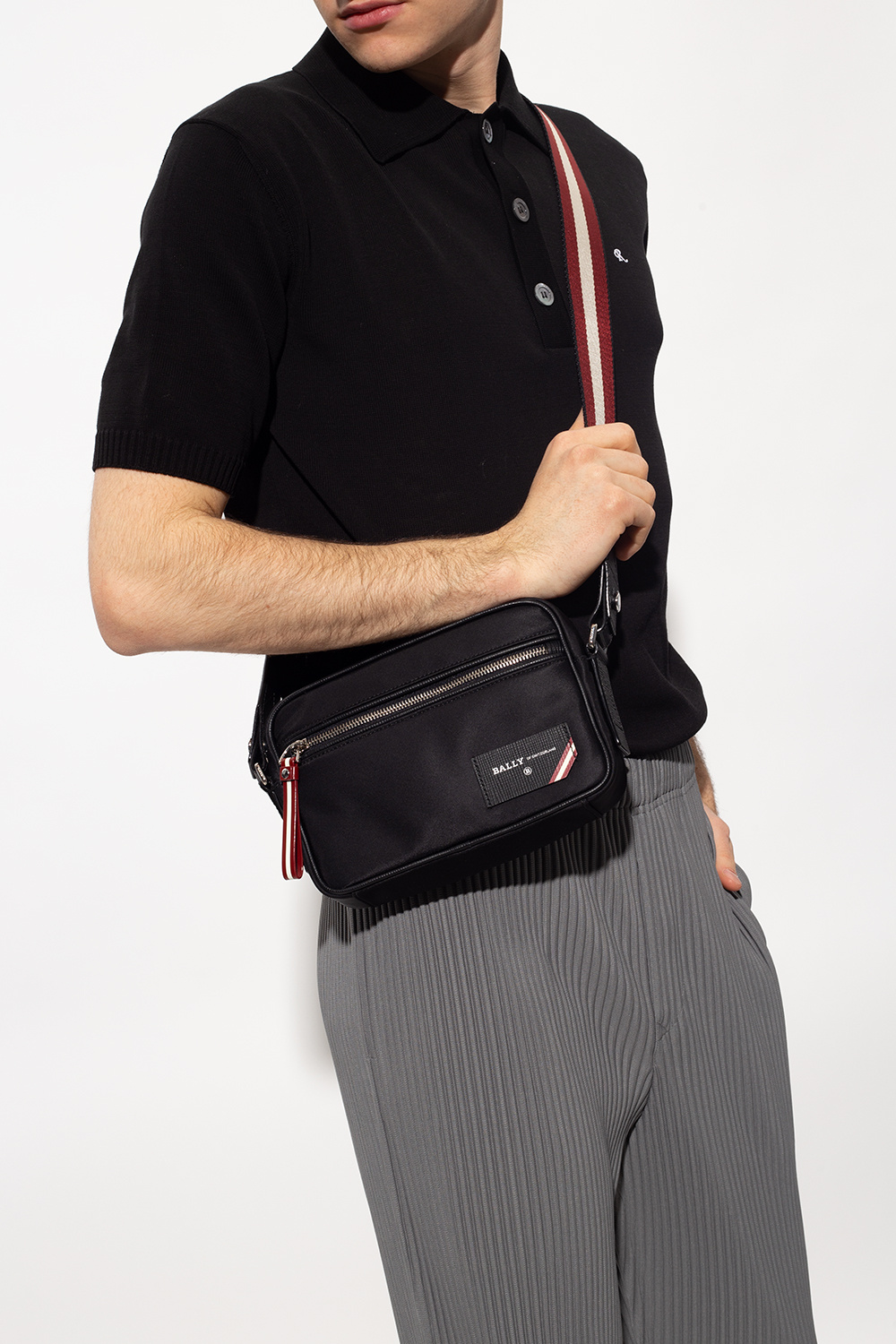 Holm | Mens Cross-Body Bag | Black Leather | Bally Indonesia – Bally  Indonesia.