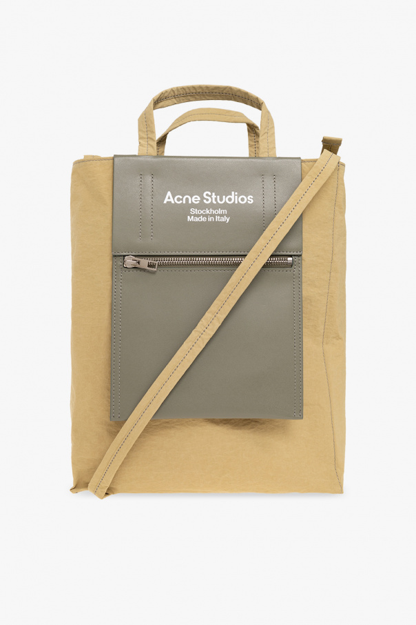 Acne Studios logo-print dry bag Orange