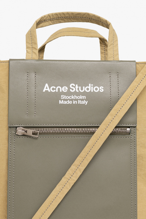 Acne Studios logo-print dry bag Orange
