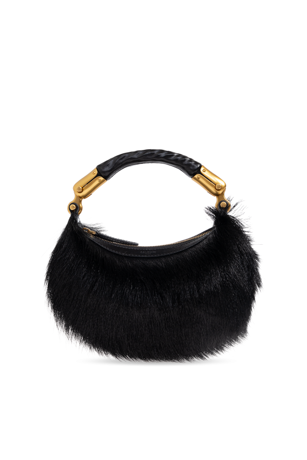 Furry handbag od Balmain