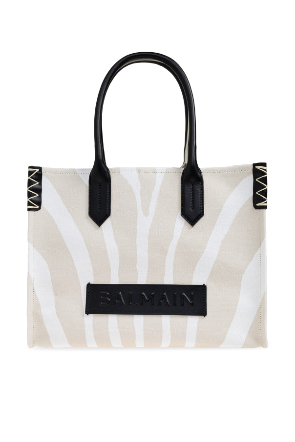 Shopper bag `B-Army 36` od Balmain