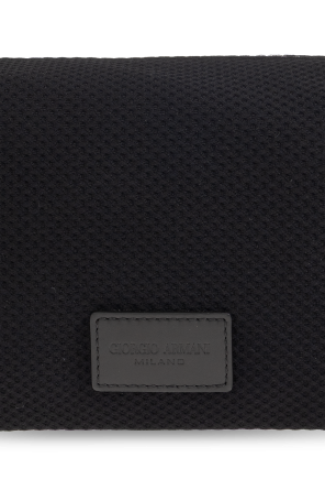 Giorgio Armani Cosmetic bag with logo patch
