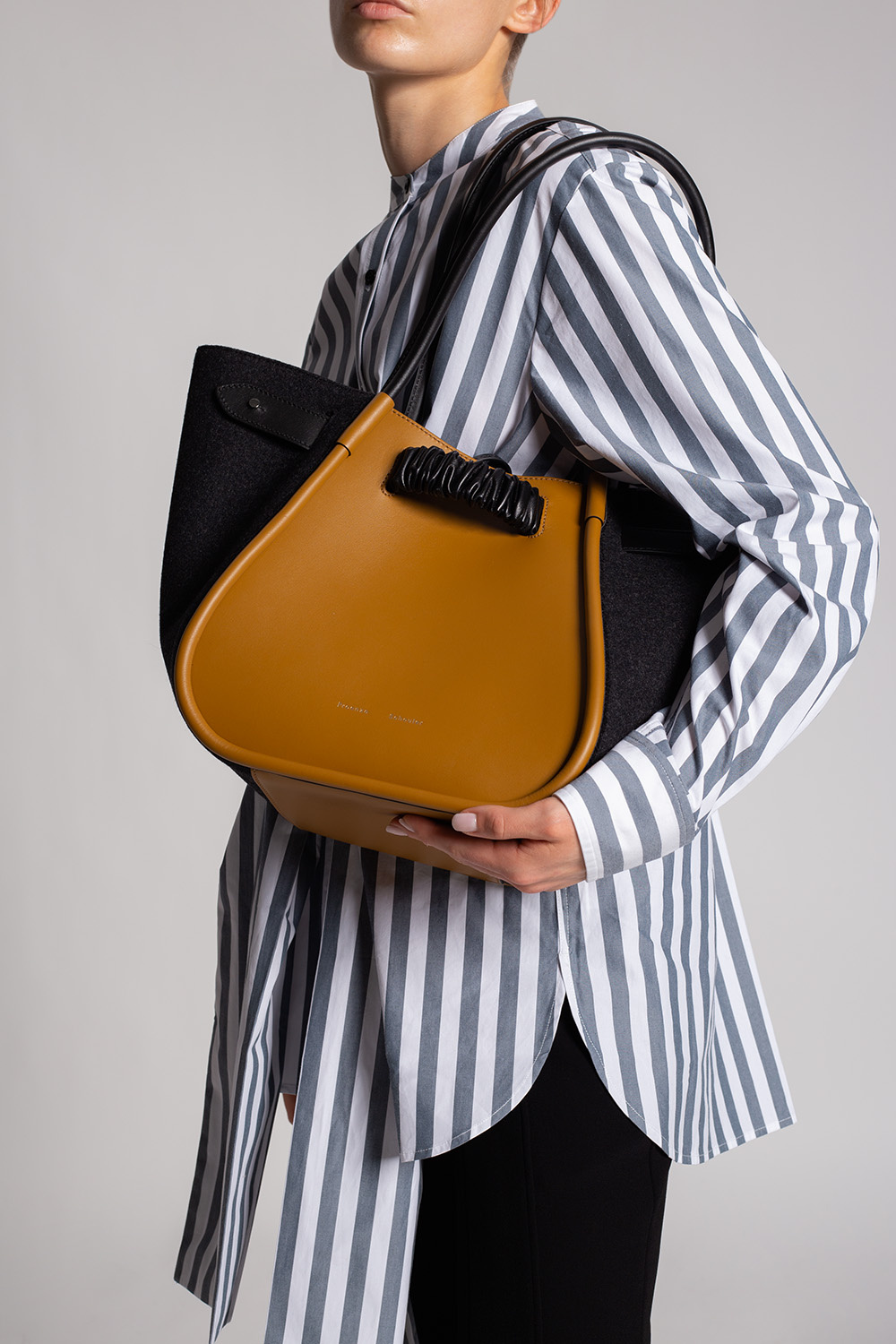 proenza iris-painted Schouler ‘Ruched Large’ shopper bag