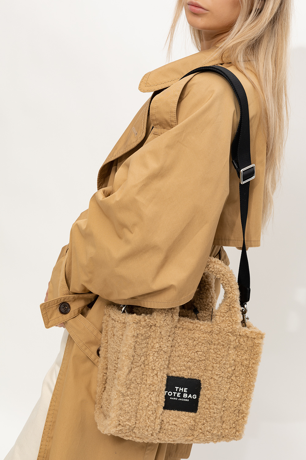 The Teddy Small Tote Bag in Beige - Marc Jacobs