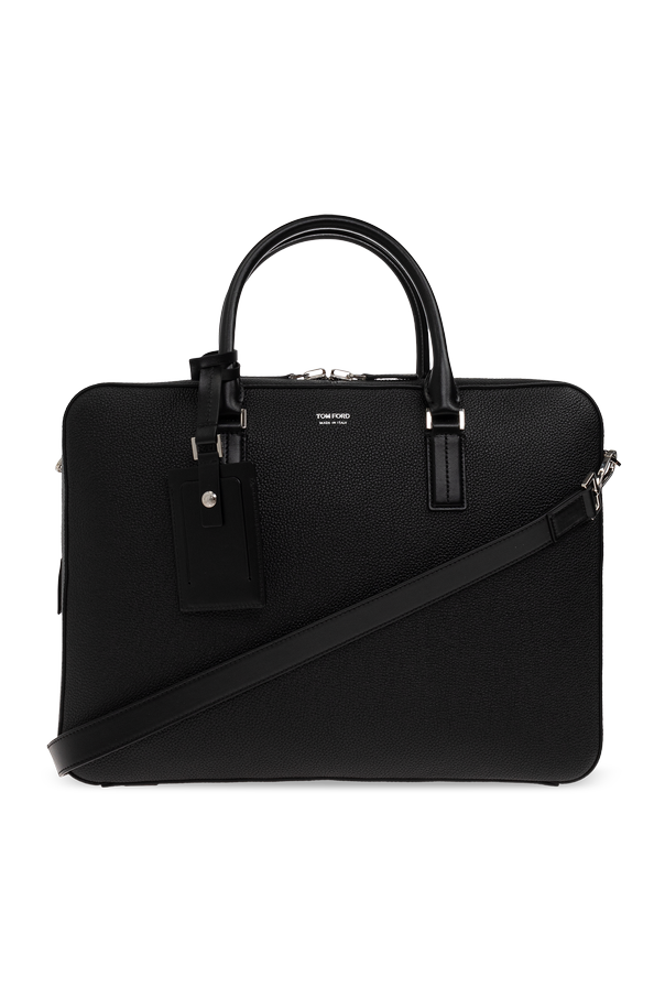 Tom Ford Leather bag with logo