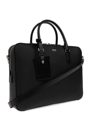 Tom Ford Leather bag with logo