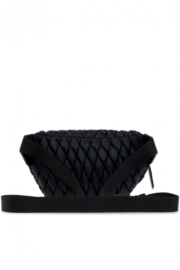 Moncler Black 'Felicie' Quilted Belt Bag Great gift idea for all occasions