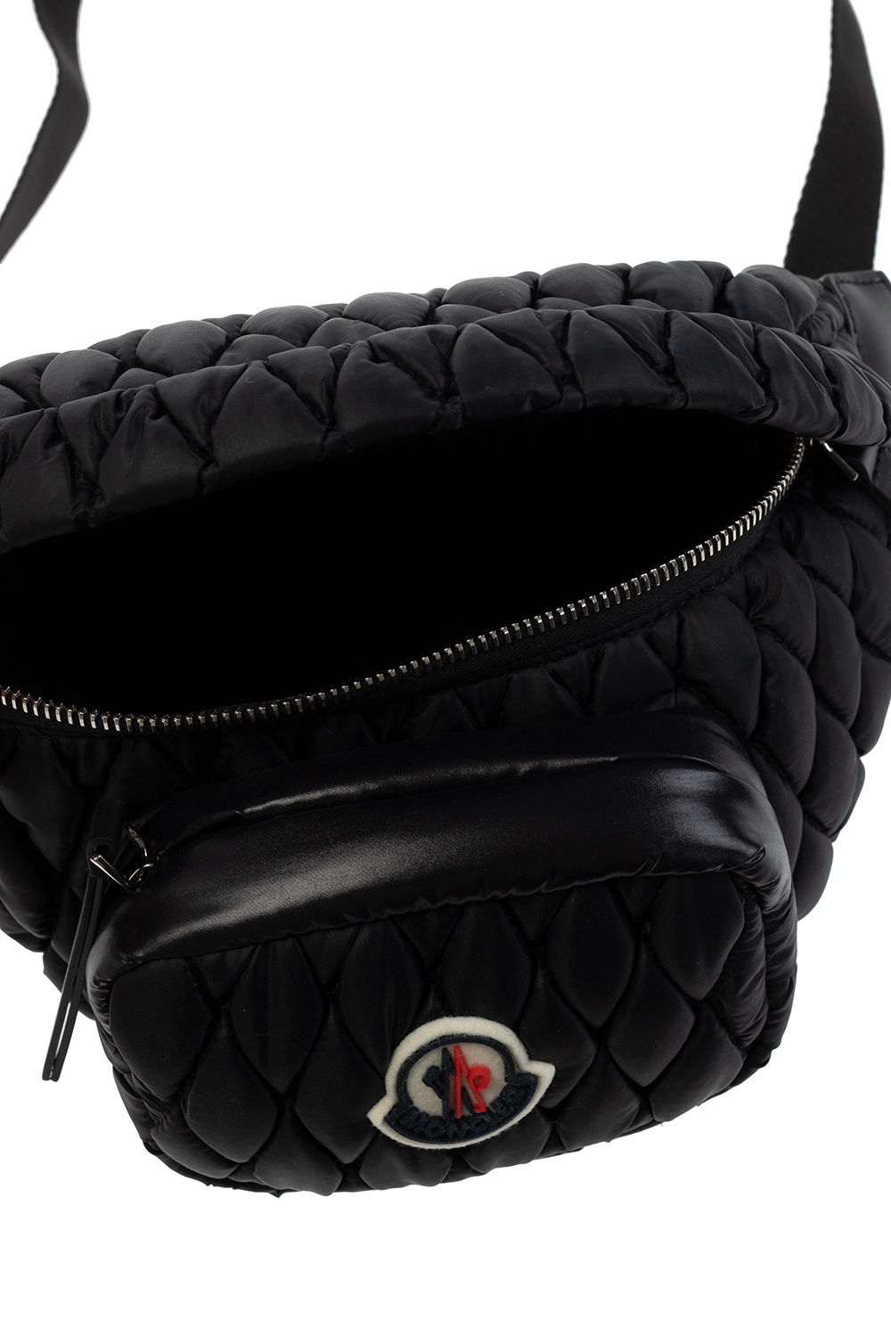 Moncler Felicie Blue Quilted Zipper Fanny Pack Waist Belt Bag Unisex Cloth  ref.314973 - Joli Closet