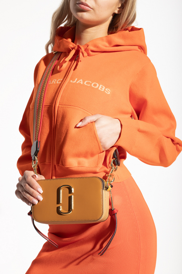Marc Jacobs Black & Orange 'the Snapshot' Shoulder Bag