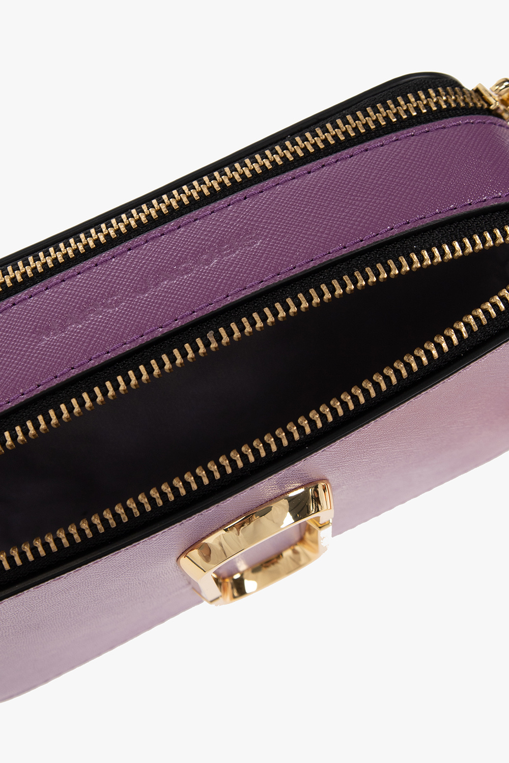 Snapshot leather crossbody bag Marc Jacobs Purple in Leather