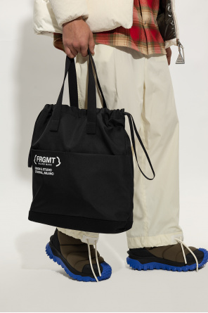 Moncler Genius 7 Fendi logo-print check bag strap