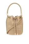 Женска кожана сумка marc jacobs beige logo