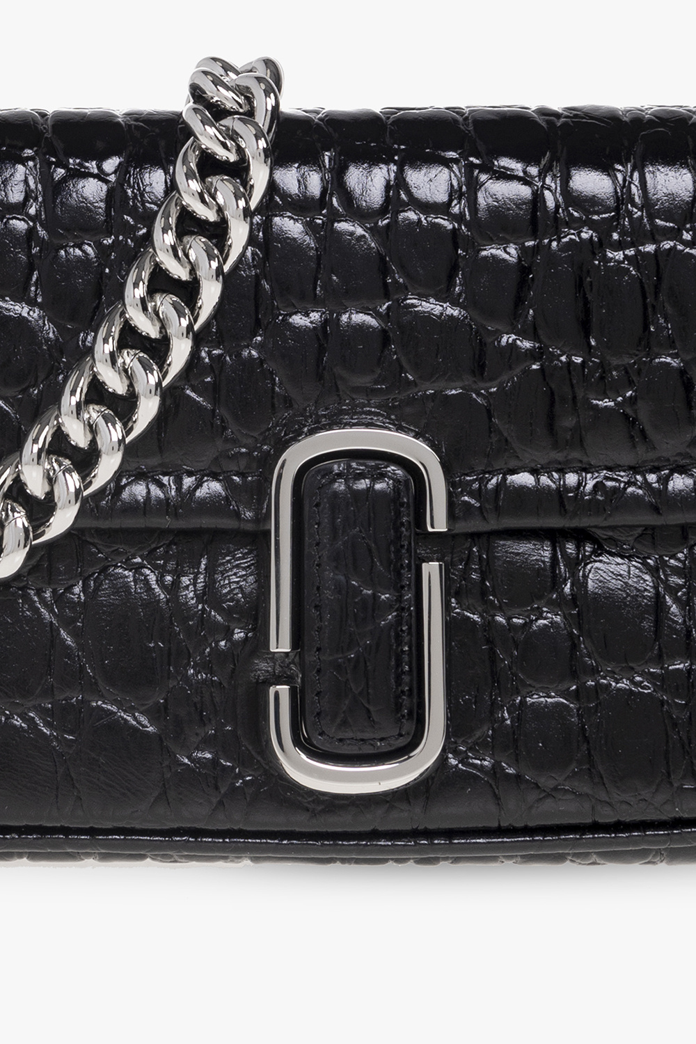 Marc Jacobs ‘The Croc-Embossed J Marc Mini’ shoulder bag