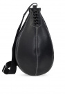 Black Leather Hobo Shoulder Bag E2978