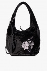 Timeless diamond-quilted CC tote Black