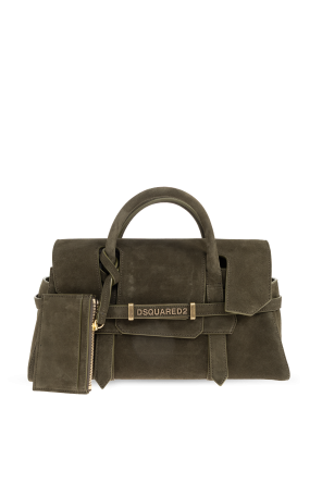 Suede handbag