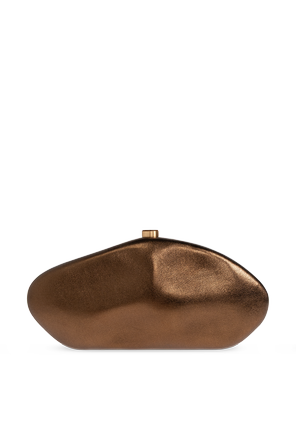 Cult Gaia Leather clutch ‘The Caldera’