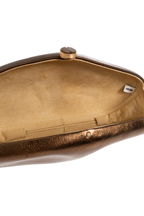 Cult Gaia Leather clutch ‘The Caldera’