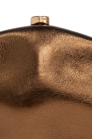 Cult Gaia Leather clutch ‘The Caldera’