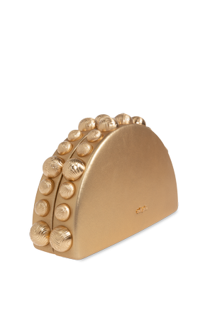 Cult Gaia Leather clutch ‘Gili’