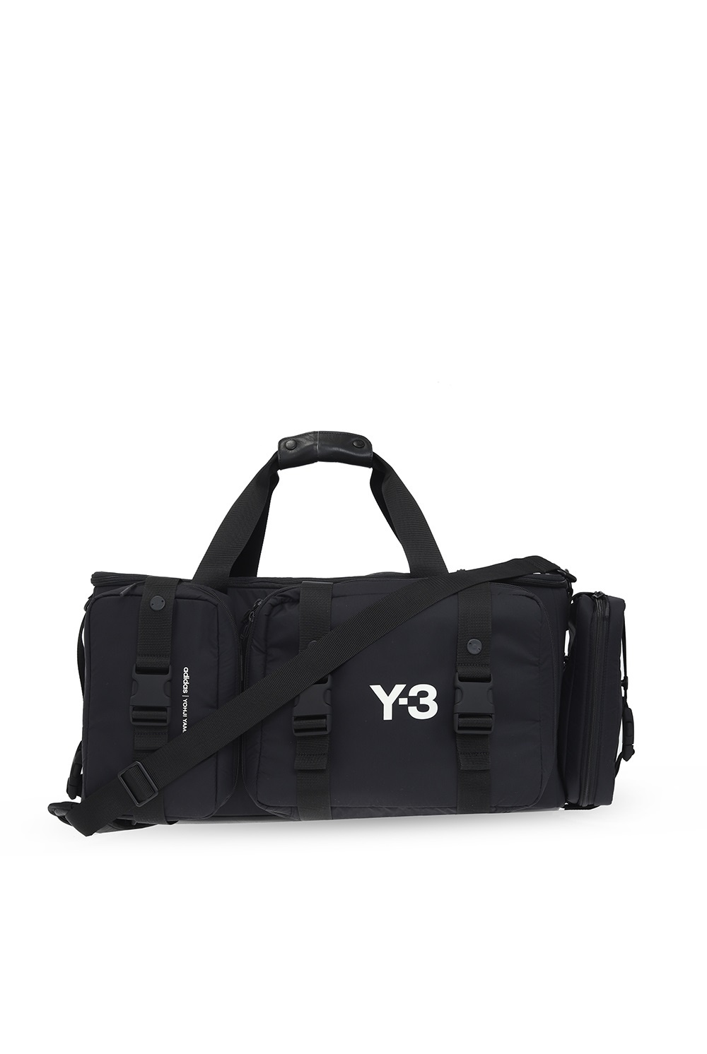 Y-3 Yohji Yamamoto Sphere Leather Baguette Shoulder Bag