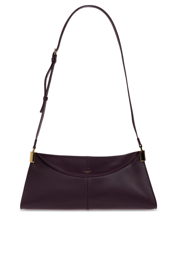 ‘64-83 Medium’ leather bag with logo od Balmain