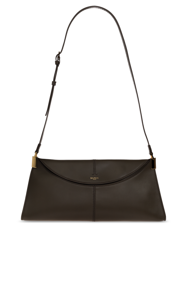 ‘64-83 Medium’ leather bag with logo od Balmain