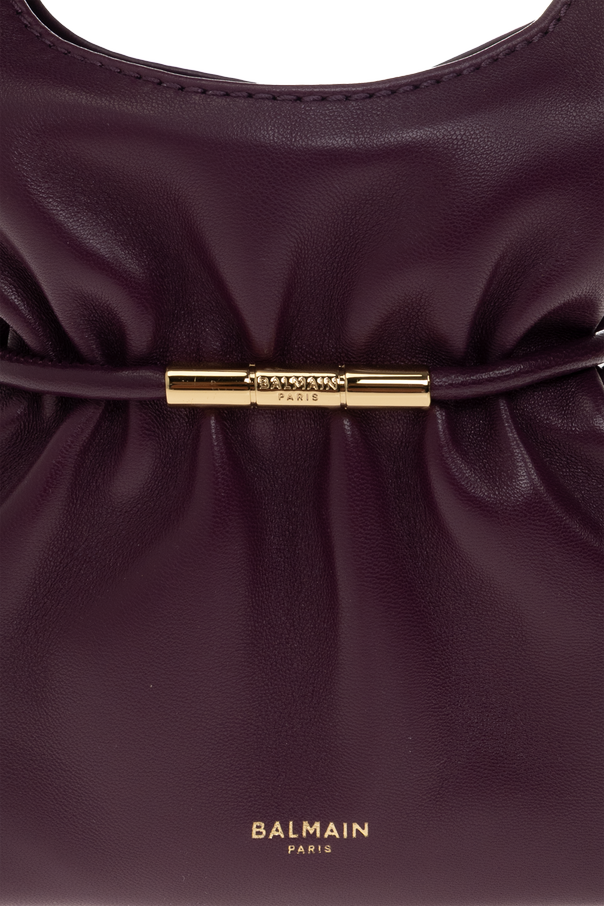 Balmain Кожена чанта ‘Sphynx Mini’ с лого