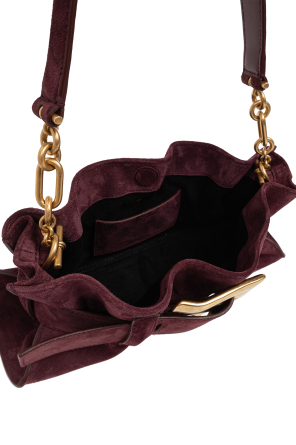 Balmain Zamszowa torba `Anthem Mini`