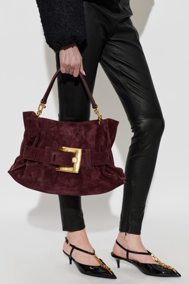 Balmain Suede bag "Anthem Medium"