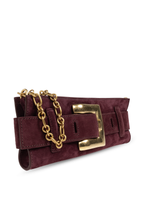 Balmain Zamszowa torba  `Anthem`
