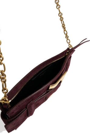 Balmain Zamszowa torba  `Anthem`