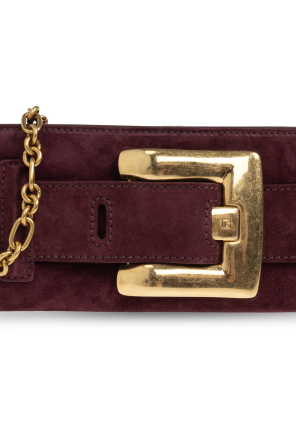 Balmain Zamszowa torba  `Anthem`