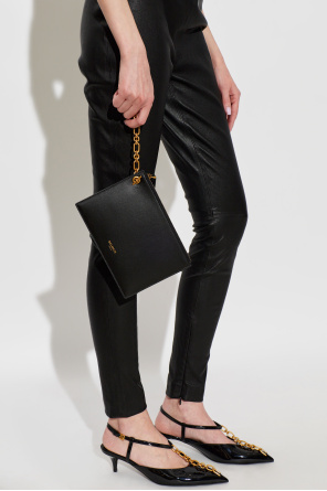 Balmain Riñonera de cuero `Pulse` con cadena